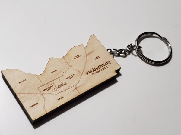 Abby Strong wood Keychain (donation) - Image 5