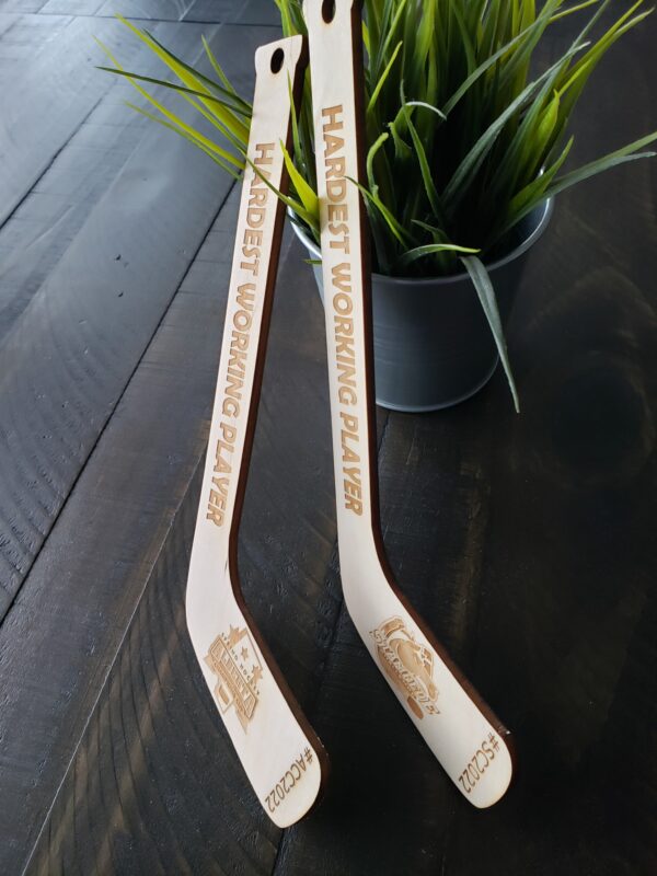 Personalized engraved Mini Hockey Sticks, award sticks - Image 2