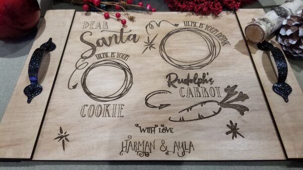 Santa tray, personalized, custom made - Image 2