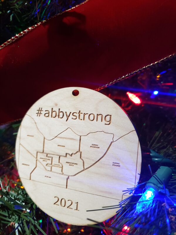 Abby strong ornament (donation)