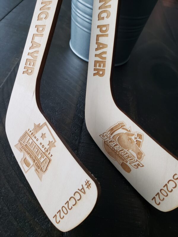 Personalized engraved Mini Hockey Sticks, award sticks - Image 3