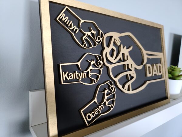 Dad Fist Bump- Personalized - Image 2