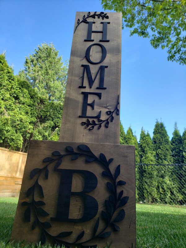 Planter stand with HOME or custom wording - Image 5
