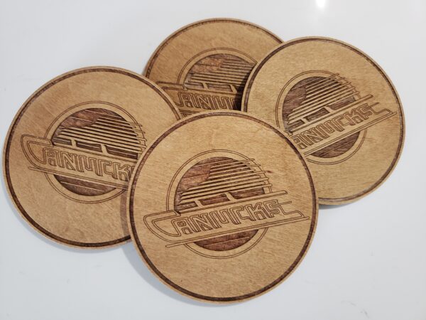 Wood coasters, personalized, sports teams, custom made - Image 3