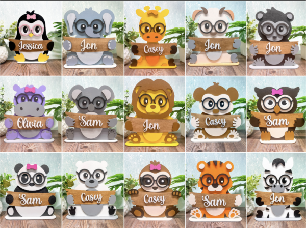 Cute Animal Stands- personalized