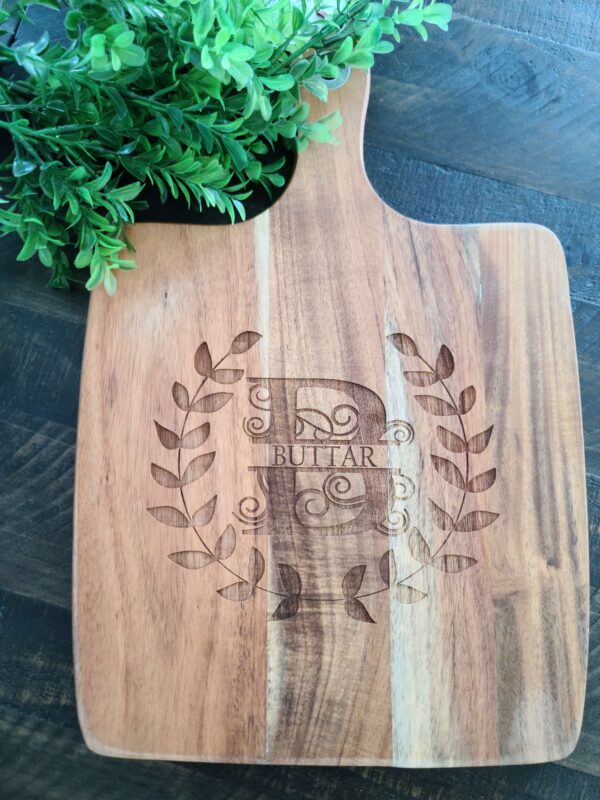 Pizza peel board, engraved & personalized