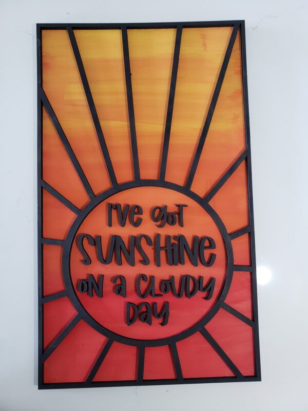 "Sunshine on a Cloudy Day", DIY kit