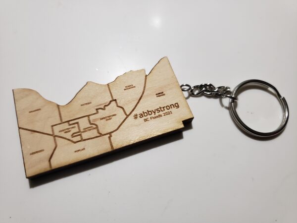 Abby Strong wood Keychain (donation) - Image 4