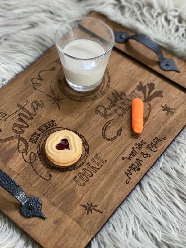Santa tray, personalized, custom made