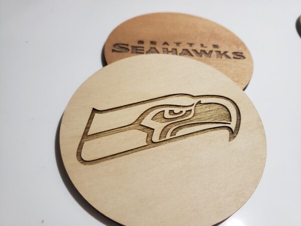 Wood coasters, personalized, sports teams, custom made - Image 2