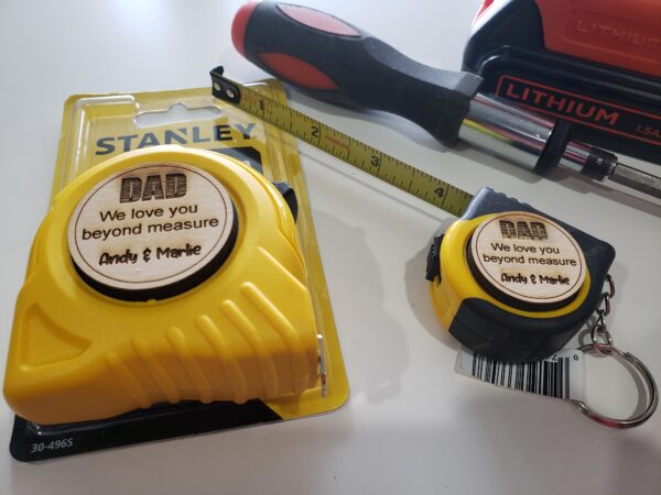 Dad, Mom, Grandpa customized measuring tape