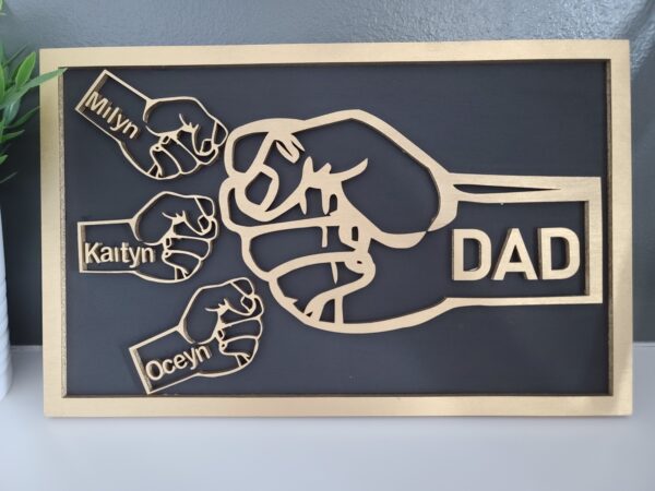 Dad Fist Bump- Personalized